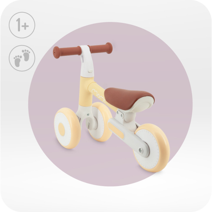 MoMi DEX jeździk ŻÓŁTY