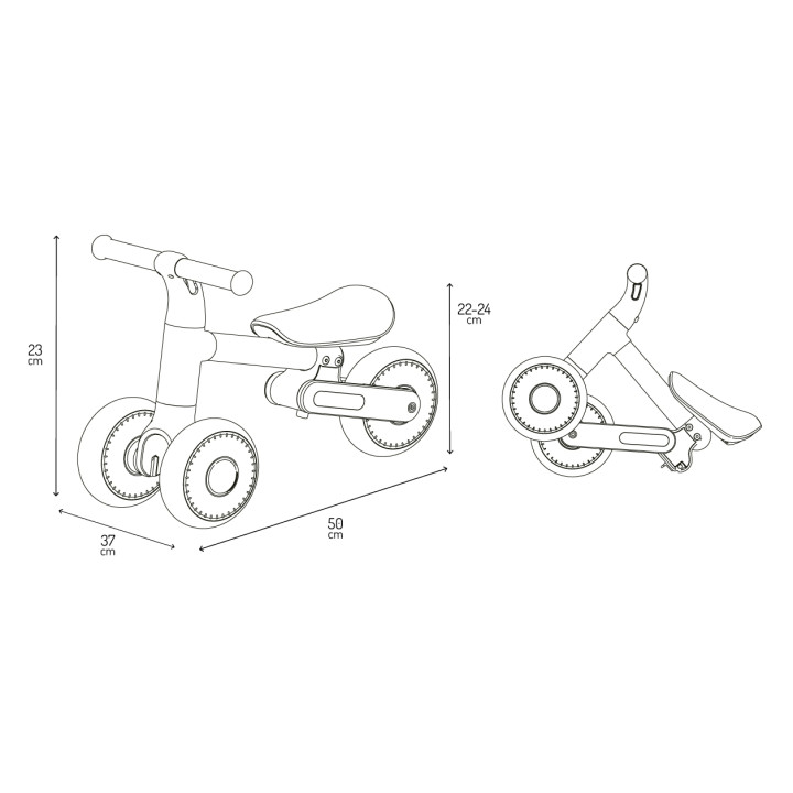 MoMi DEX ride-on YELLOW