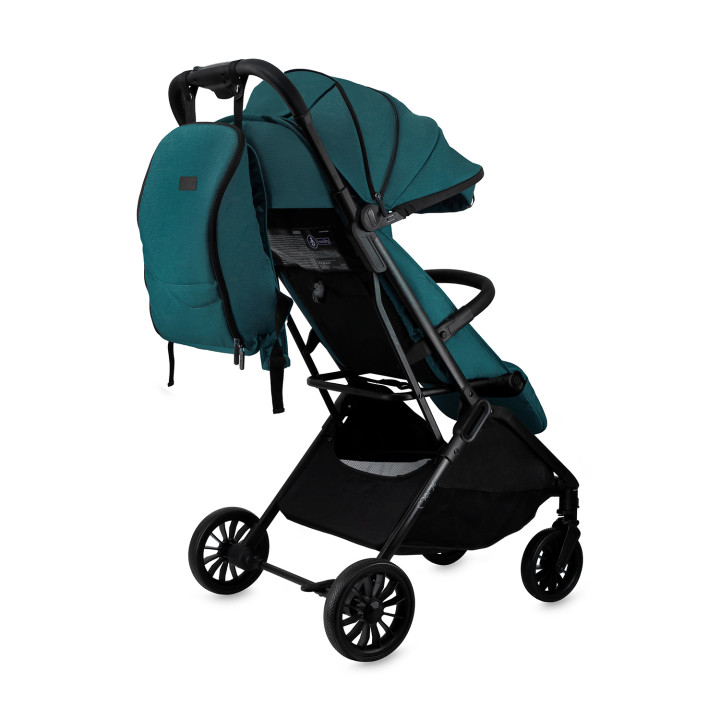 Self-folding MoMi ANDREA stroller TURQUOISE