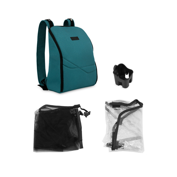 Self-folding MoMi ANDREA stroller TURQUOISE