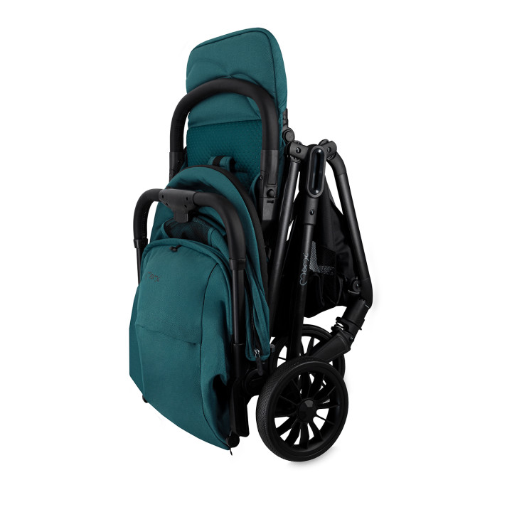 Self-folding MoMi ANDREA stroller TURQUOISE