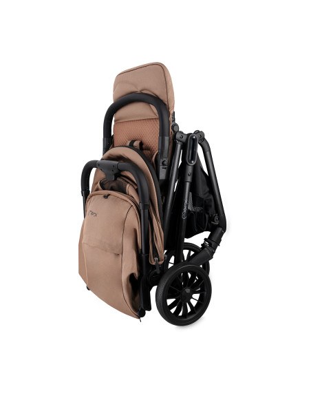 MoMi ANDREA - automatisch zusammenklappbarer Kinderwagen BRAUN