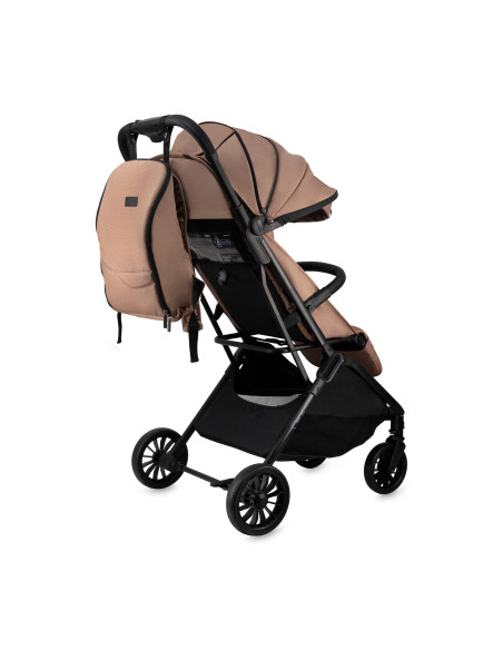 MoMi ANDREA - automatisch zusammenklappbarer Kinderwagen BRAUN