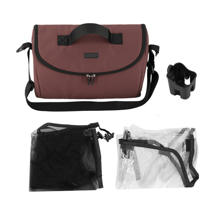 MoMi CLARA kinderwagen BURGUND