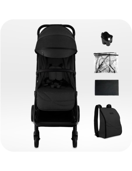 Self-folding MoMi ANDREA stroller BLACK