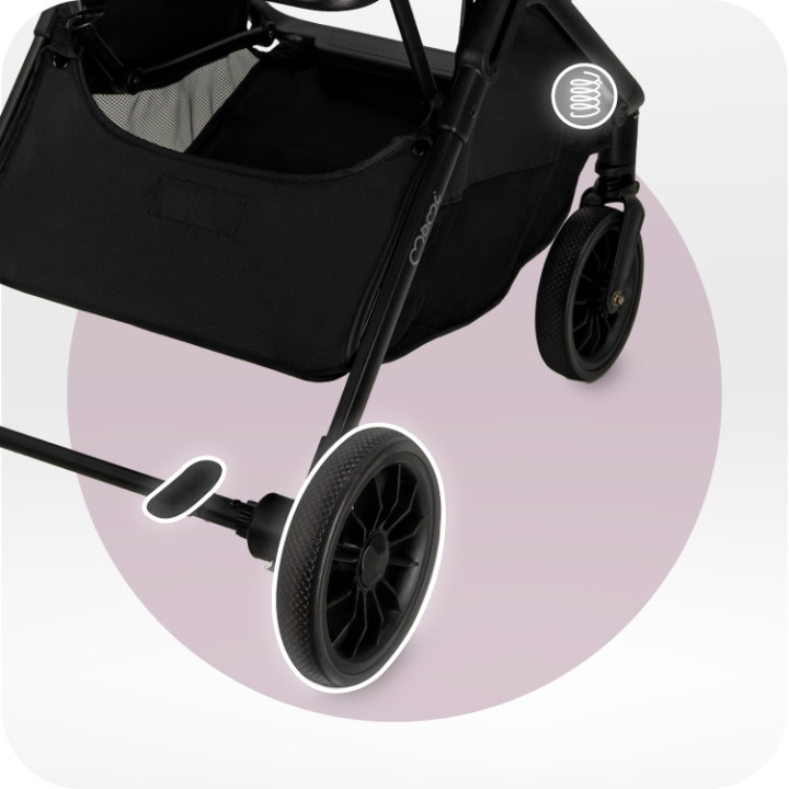 Self-folding MoMi ANDREA stroller BLACK