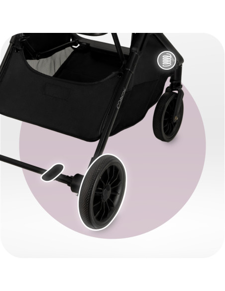 Self-folding MoMi ANDREA stroller BLACK