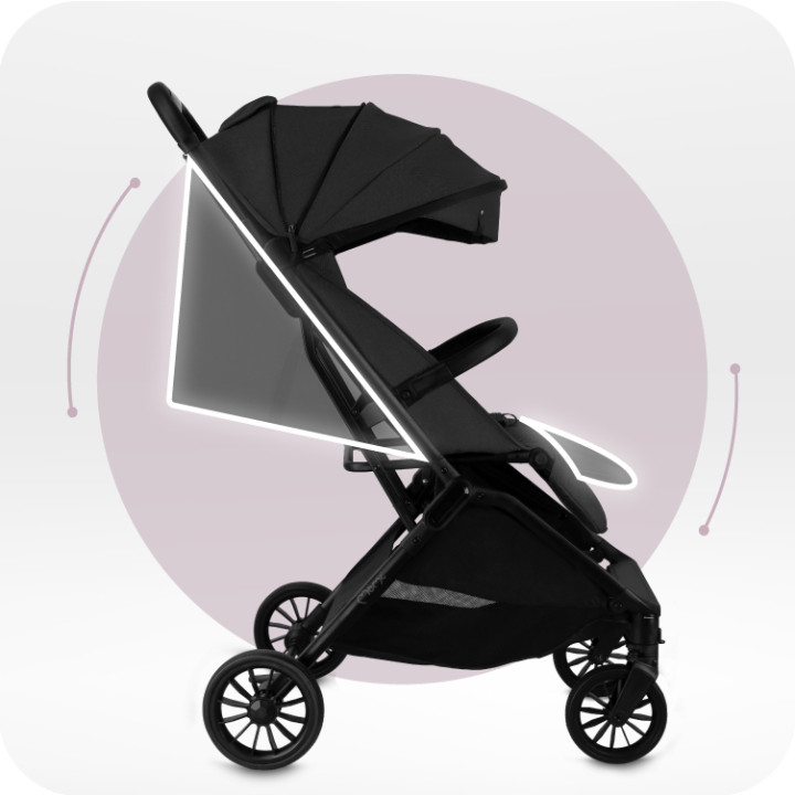 Self-folding MoMi ANDREA stroller BLACK