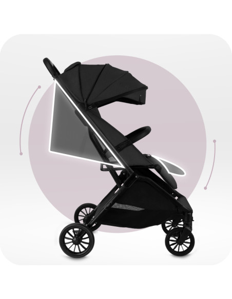 Self-folding MoMi ANDREA stroller BLACK