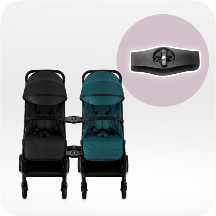 Self-folding MoMi ANDREA stroller BLACK
