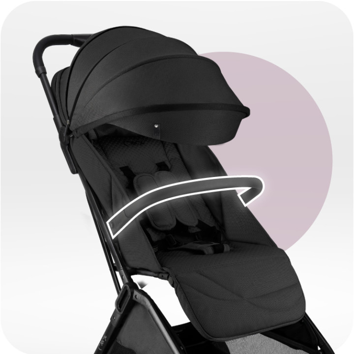 Self-folding MoMi ANDREA stroller BLACK