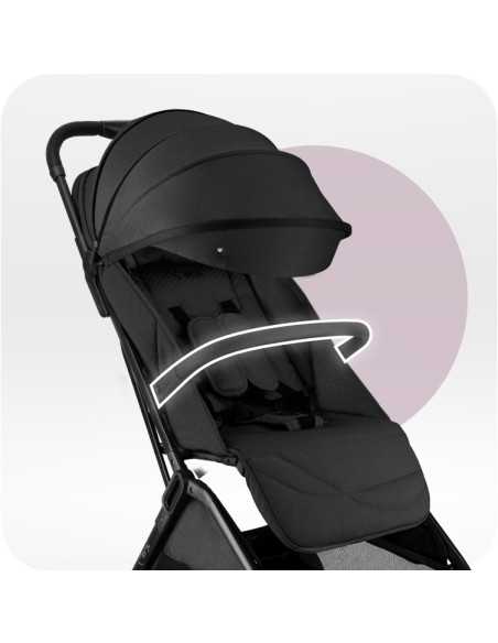 Self-folding MoMi ANDREA stroller BLACK