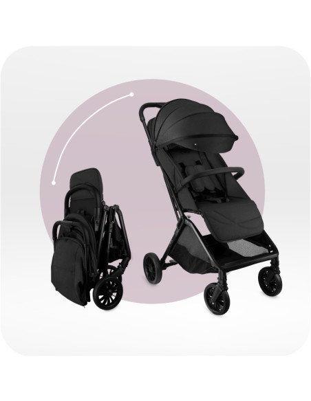 Self-folding MoMi ANDREA stroller BLACK