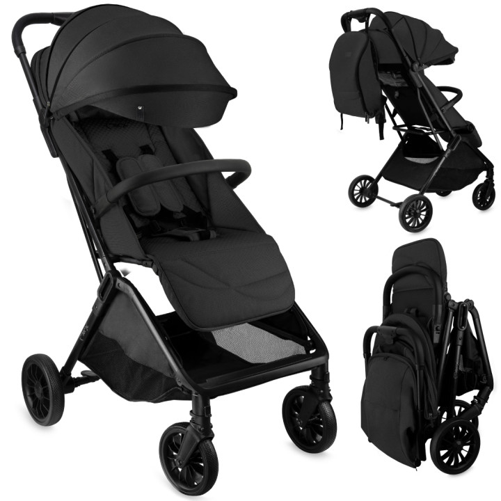 Self-folding MoMi ANDREA stroller BLACK