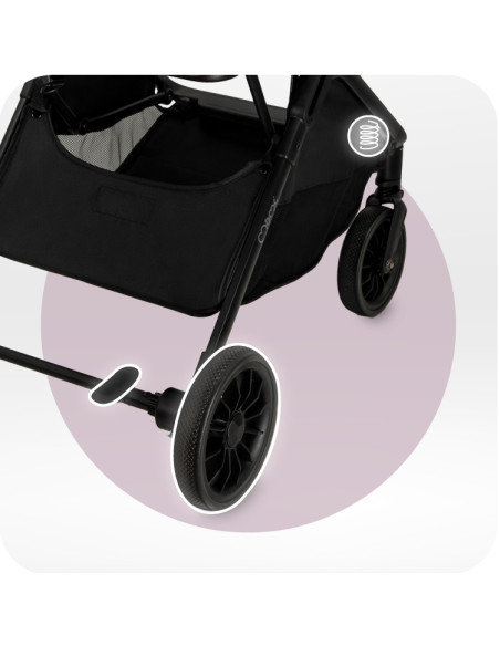 Self-folding MoMi ANDREA stroller TURQUOISE