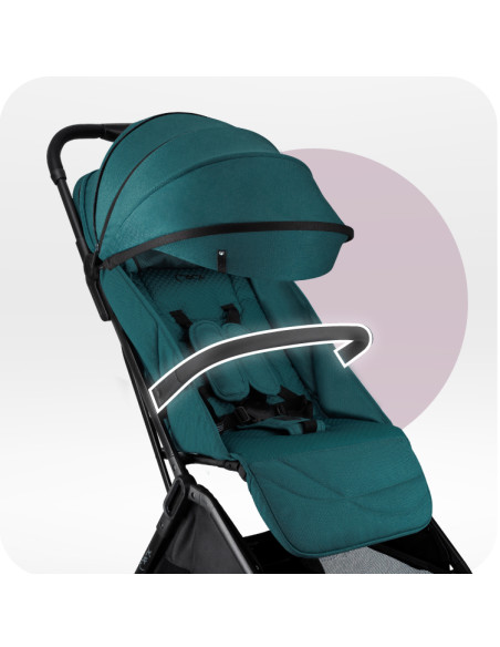 Self-folding MoMi ANDREA stroller TURQUOISE