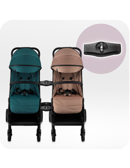 Self-folding MoMi ANDREA stroller TURQUOISE