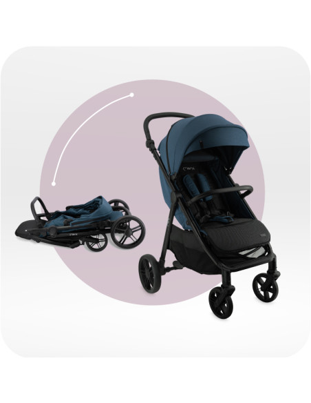 MoMi CLARA kinderwagen BLAU
