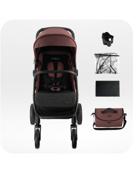 MoMi CLARA stroller BURGUNDY