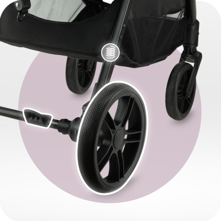 MoMi CLARA stroller BURGUNDY