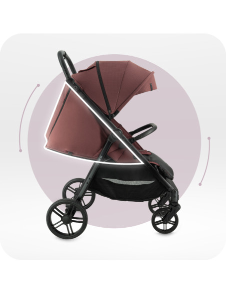 MoMi CLARA kinderwagen BURGUND