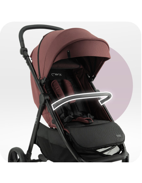MoMi CLARA stroller BURGUNDY