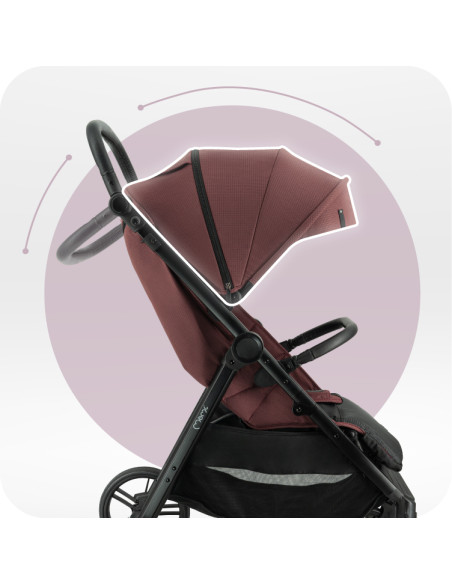 MoMi CLARA stroller BURGUNDY
