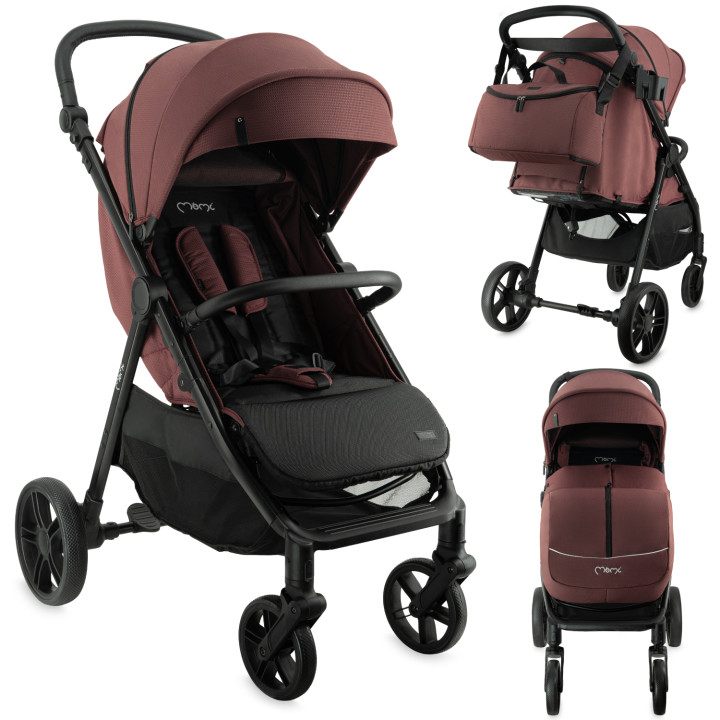 MoMi CLARA kinderwagen BURGUND