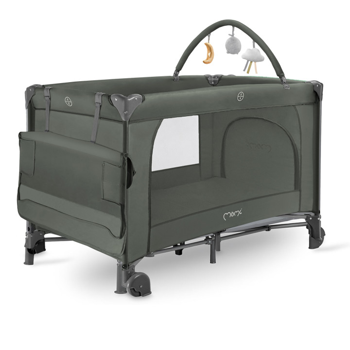 MoMi BELOVE PLUS travel cot GREEN