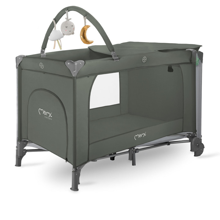 MoMi BELOVE PLUS travel cot GREEN