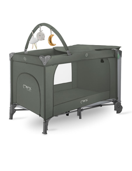 MoMi BELOVE PLUS travel cot GREEN