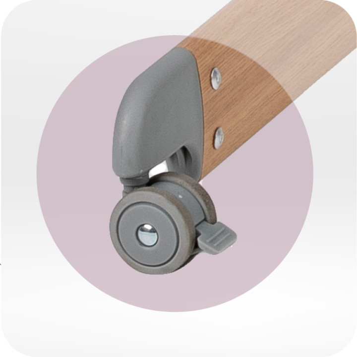 MoMi SMART BED łóżeczko dostawne 4w1 SZARE