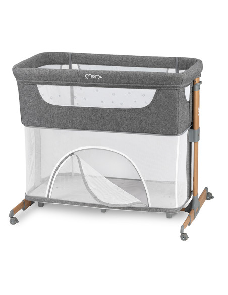 MoMi SMART BED łóżeczko dostawne 4w1 SZARE