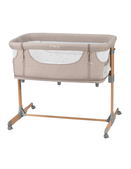 MoMi SMART BED łóżeczko dostawne 4w1 BEŻOWE