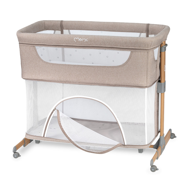 MoMi SMART BED łóżeczko dostawne 4w1 BEŻOWE