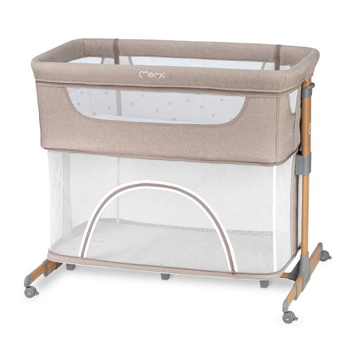 MoMi SMART BED łóżeczko dostawne 4w1 BEŻOWE