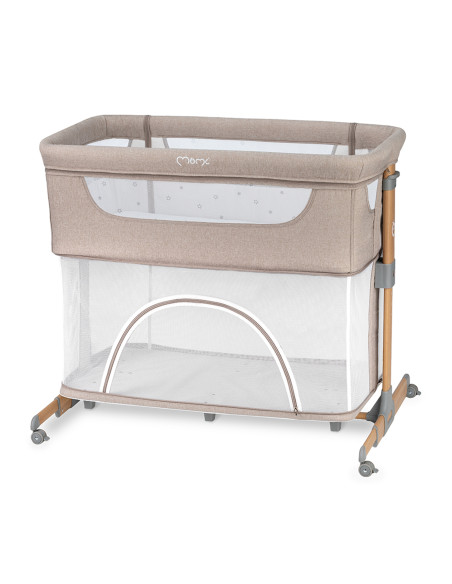 MoMi SMART BED łóżeczko dostawne 4w1 BEŻOWE