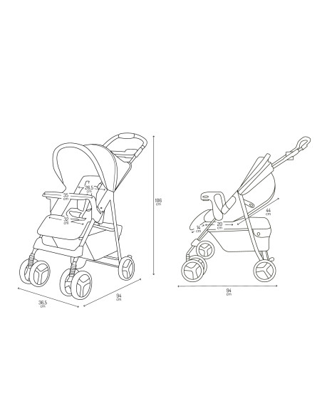 MoMi ISLA stroller PINK