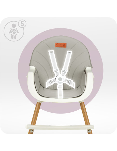MoMi REKI feeding chair GREY