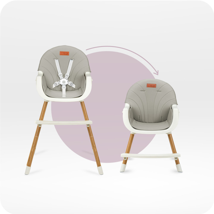 MoMi REKI feeding chair GREY