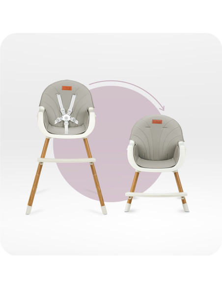 MoMi REKI feeding chair GREY