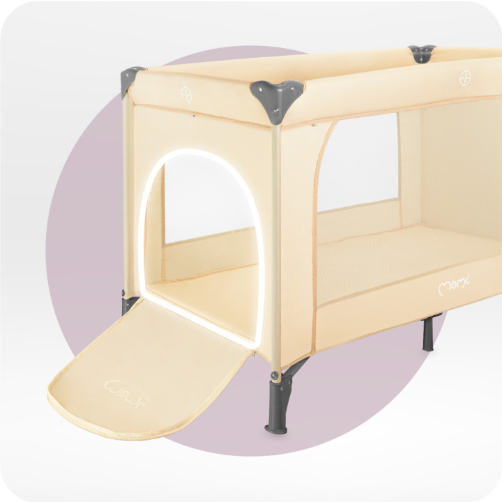 MoMi BELOVE PLUS travel cot BEIGE