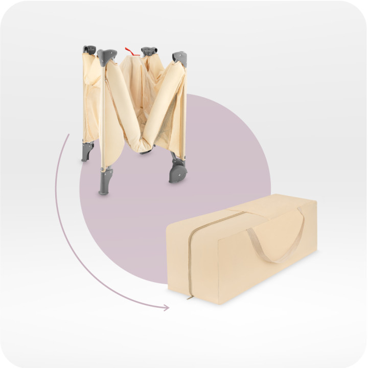 MoMi BELOVE PLUS travel cot BEIGE