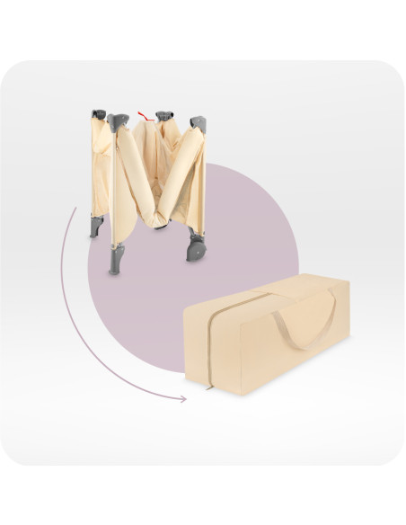 MoMi BELOVE PLUS travel cot BEIGE
