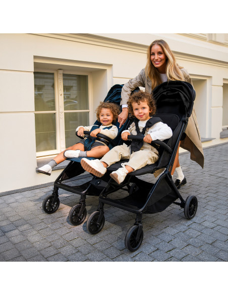 MoMi ANDREA - automatisch zusammenklappbarer Kinderwagen BRAUN