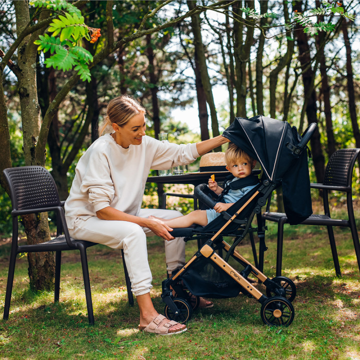 MoMi ESTELLE wózek spacerowy SZARY