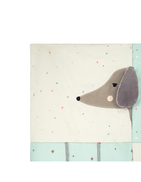 MoMi VOLPI patchwork educational mat