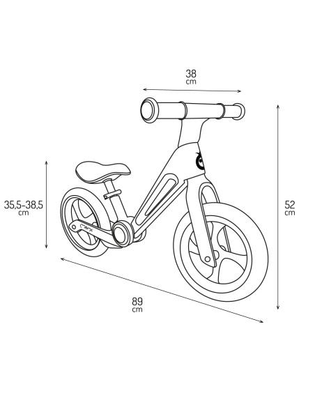 MoMi NORU balance bike GREY