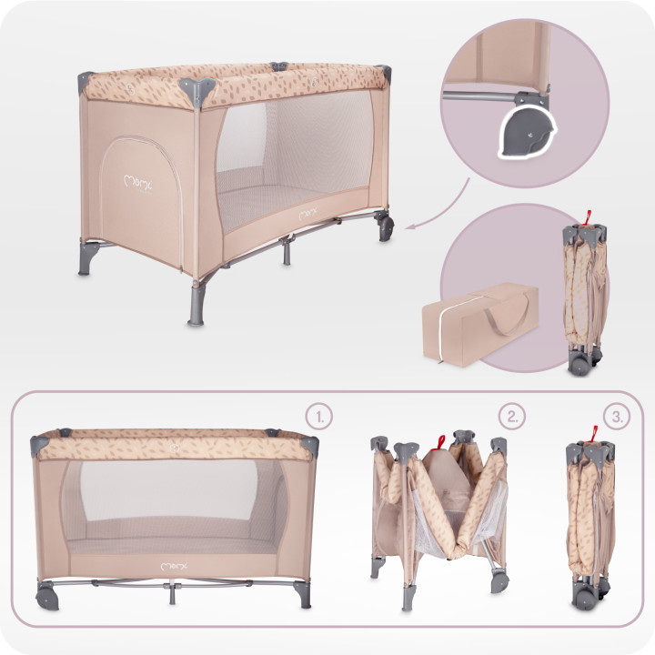 MoMi BELOVE łóżeczko turystyczne - torba do...