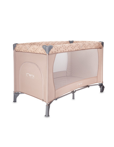 MoMi BELOVE łóżeczko turystyczne - torba do transportu w zestawie! BEŻOWE